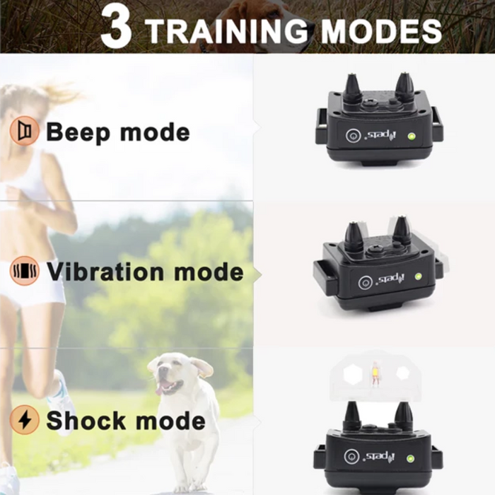 Electric Dog Training Collar With Beep, Vibrate & No Harm Shock