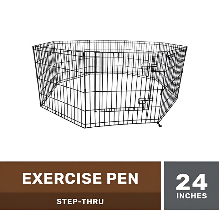 Portable Indoor Outdoor Exercise Pen With Door