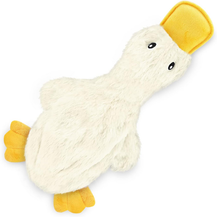 Crinkle Duck Shaped Dog Toy With Squeaker