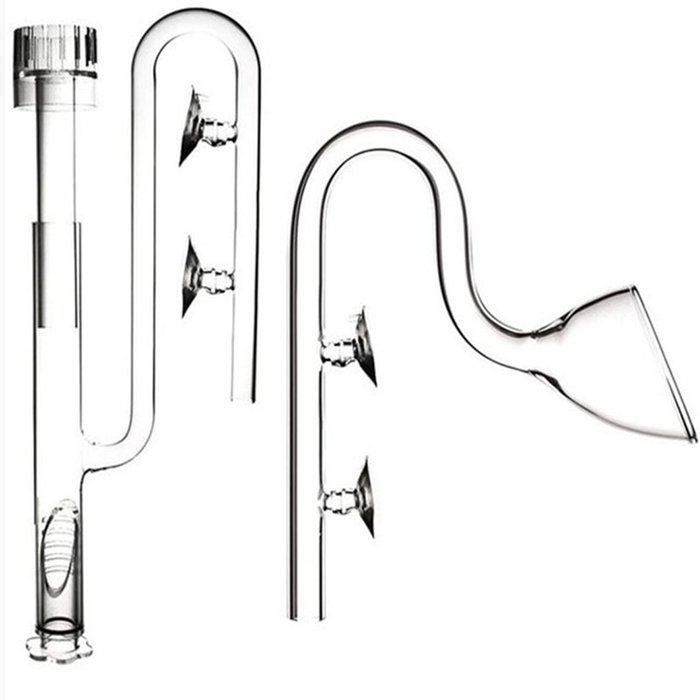 Glass Pipe Inflow Outflow For Aquarium