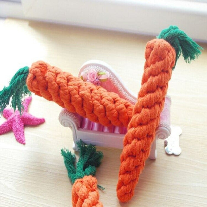 Carrot Shaped Knot Ropes Toys