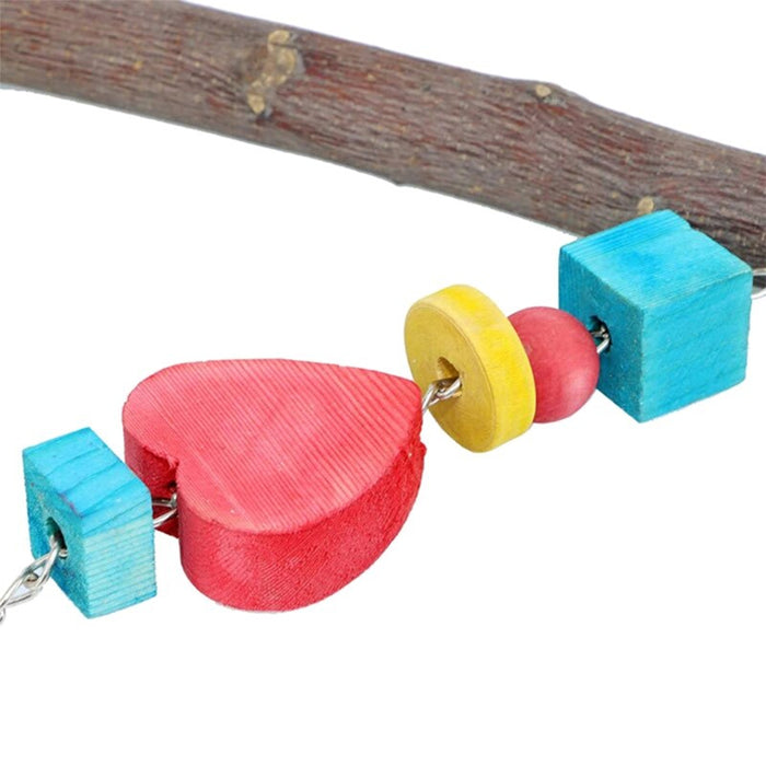 Wood Blocks Bird Perch Toy