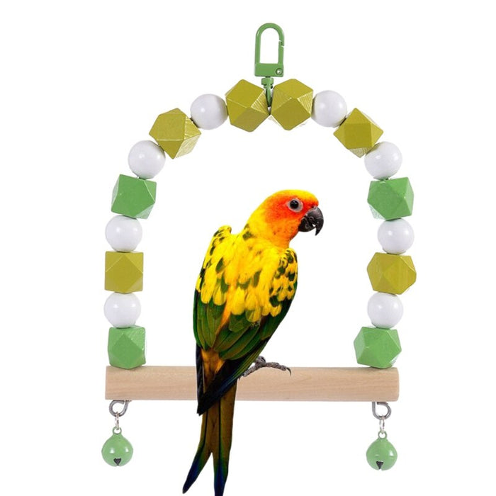 Bird Wooden Swing Parrot Toys