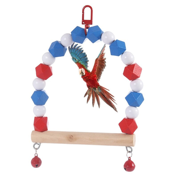 Bird Wooden Swing Parrot Toys