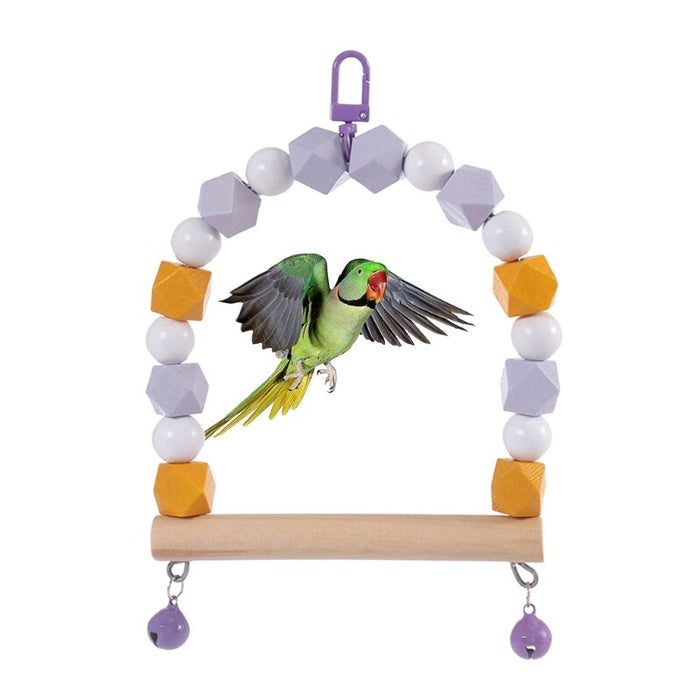 Bird Wooden Swing Parrot Toys