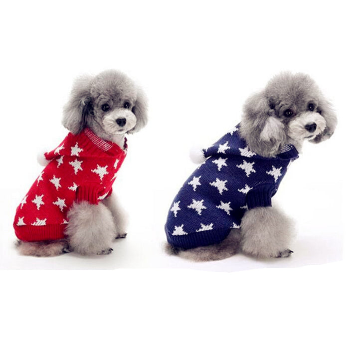 Star Dog Clothes Autumn And Winter Warm Coat
