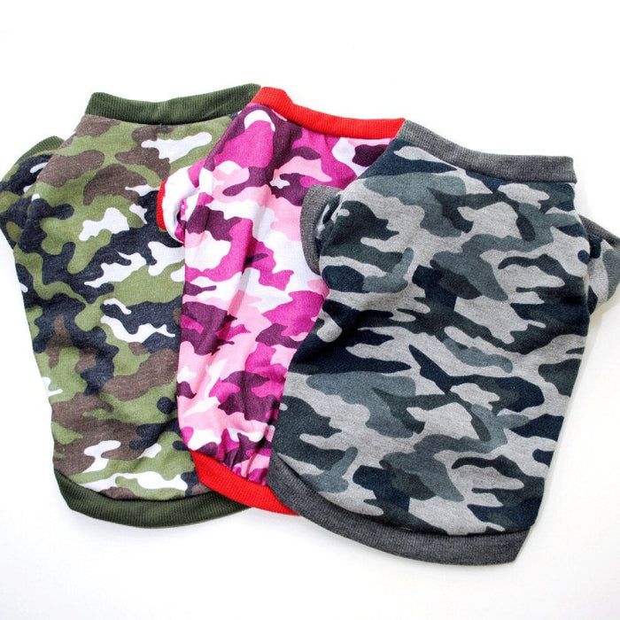 Camouflage Dog Clothes For Small Dog