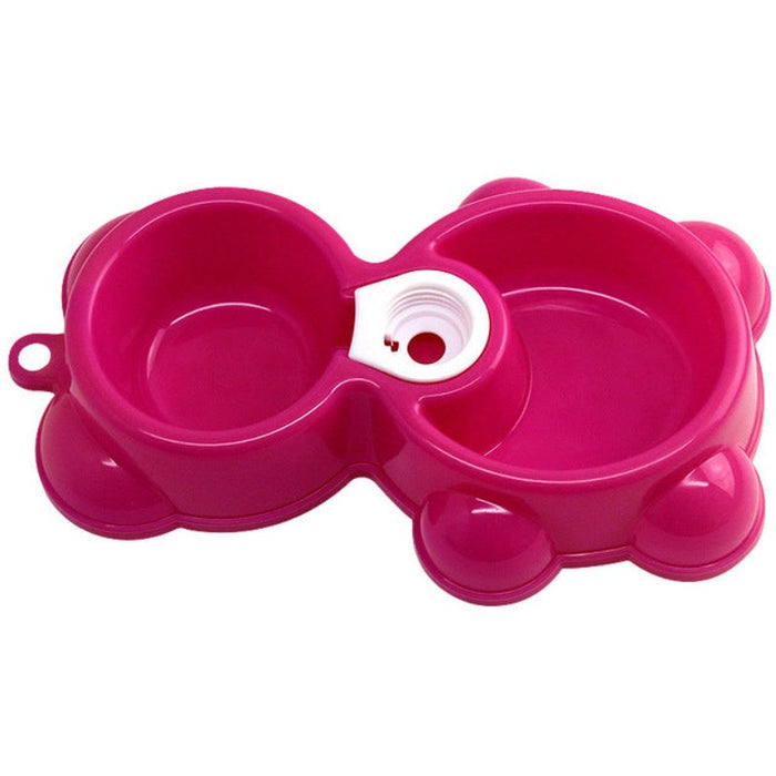 Double Bowls For Dog Feeding