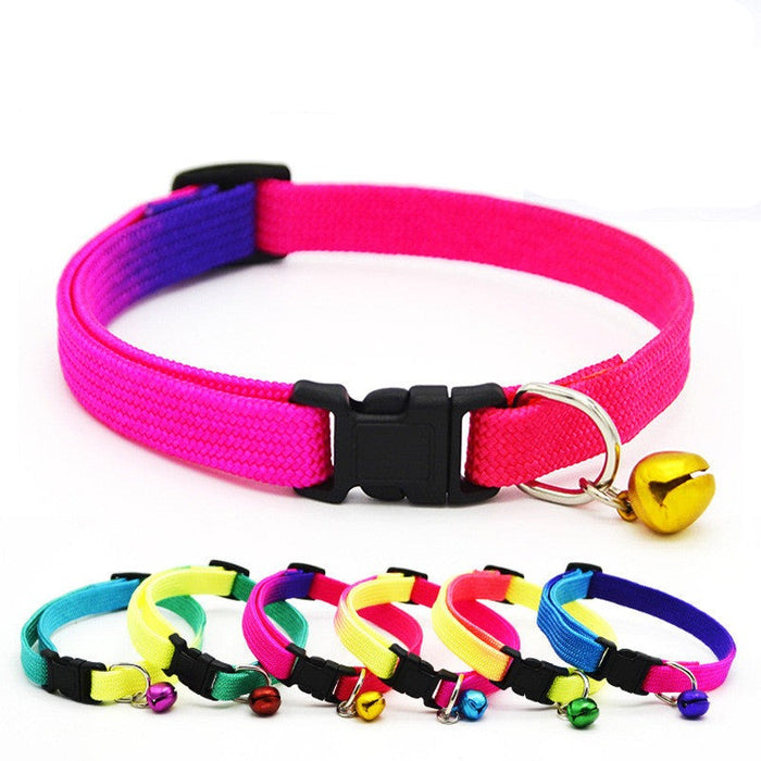 1 Set Rainbow Colorful Pet Collar