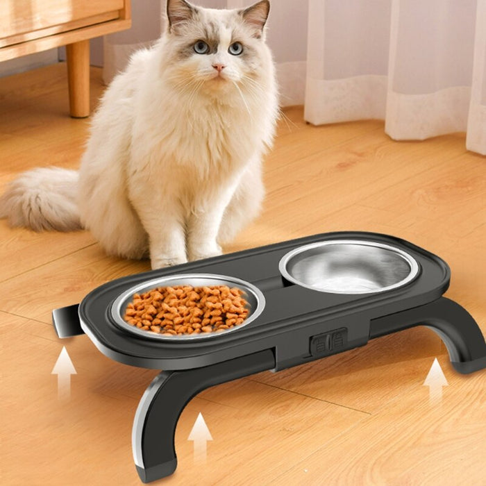 Adjustable Elevated Pet Food Bowl