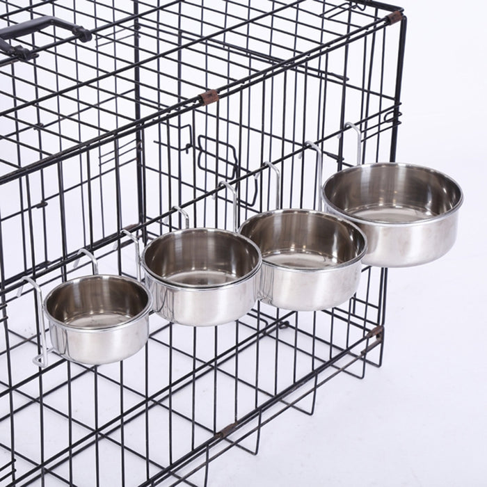 Stainless Steel Dog Food Bowl Cage