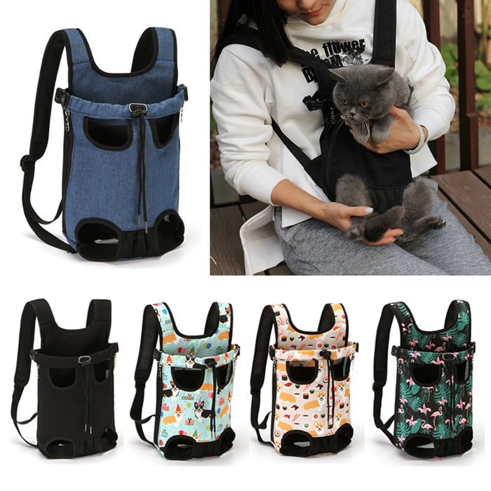 Cat Outdoor Travel Bag With Breathable Mesh