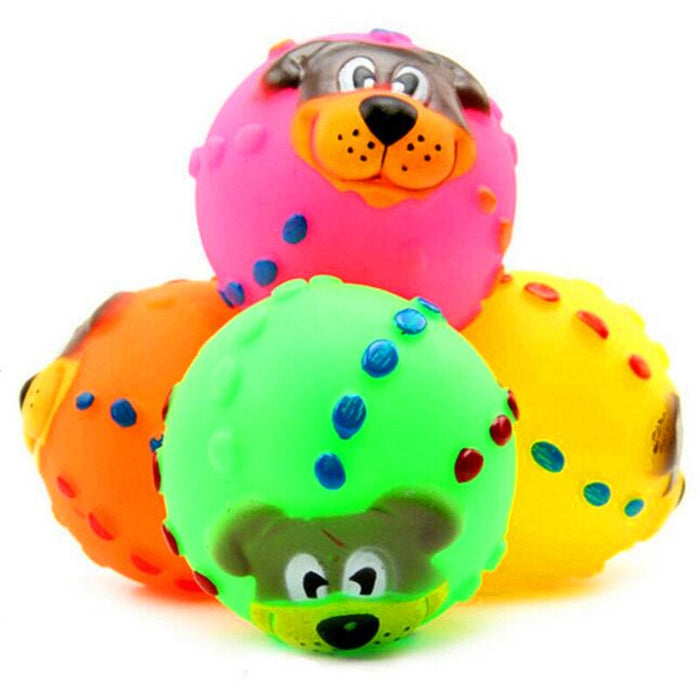 Soft Rubber Dog Face Toys