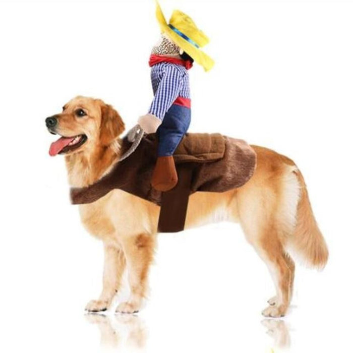 Horse Riding Funny Santa Claus Costume For Dogs