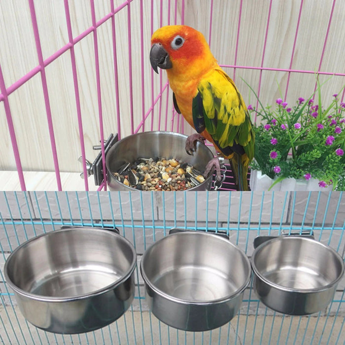 Birds Stainless Steel Hanging Bowl