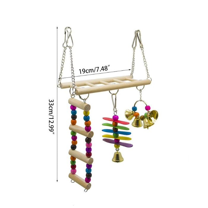 Wooden Bird Swings Ladders Toys