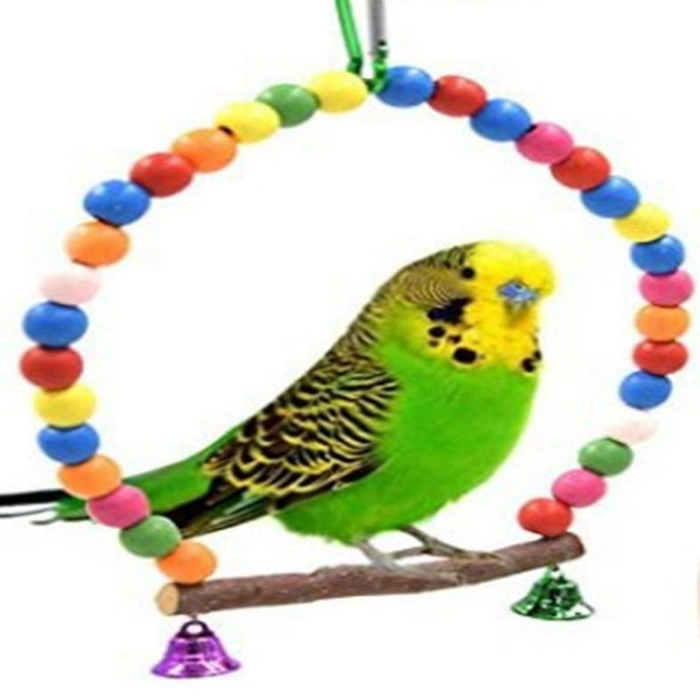 Wooden Small Parrots Swing Toy