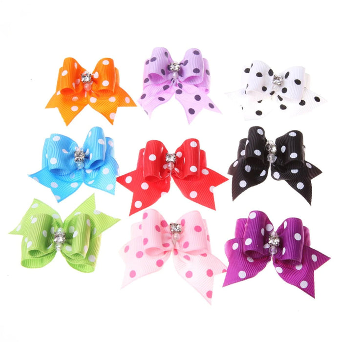 5 Pieces Pet Band Flower Bow