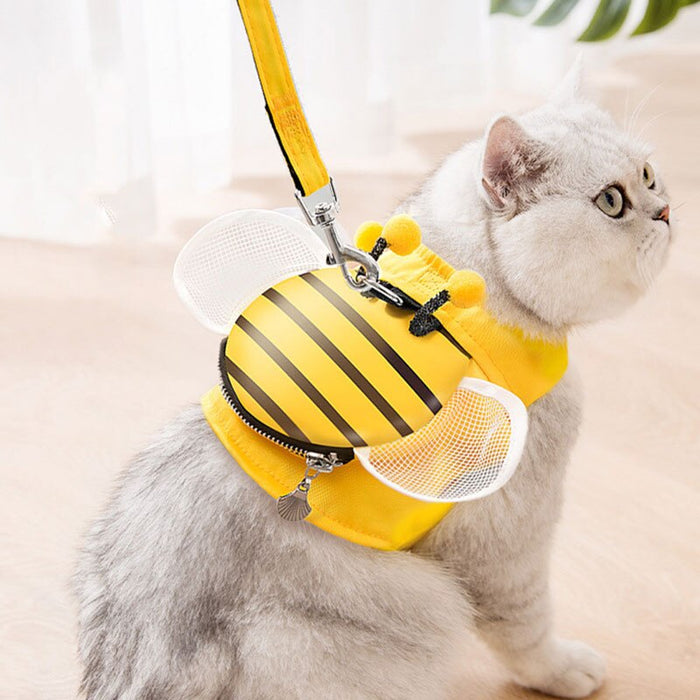 Cute Bee Cat Harness And Leash