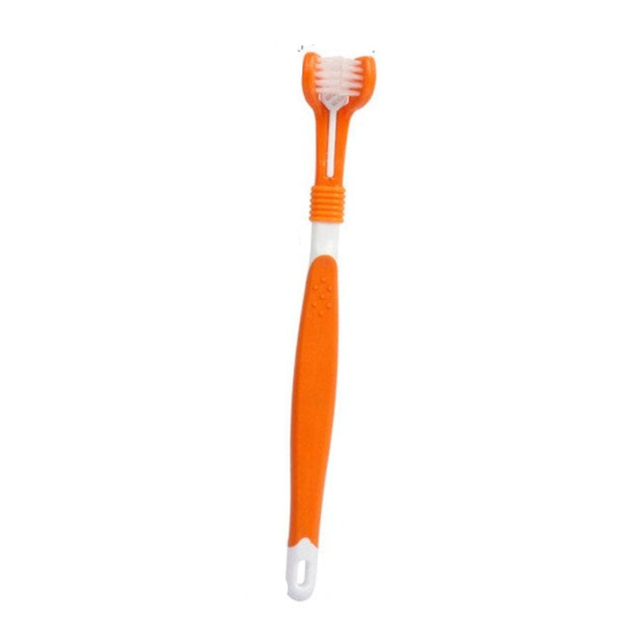 Three-Head Toothbrush For Dogs