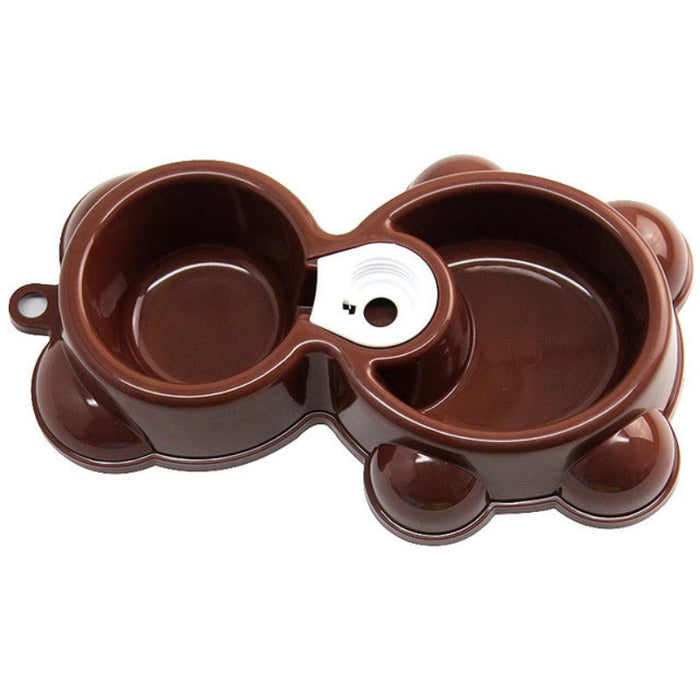 Double Bowls For Dog Feeding