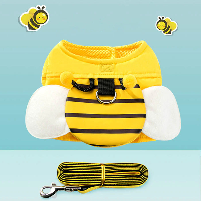 Cute Bee Cat Harness And Leash