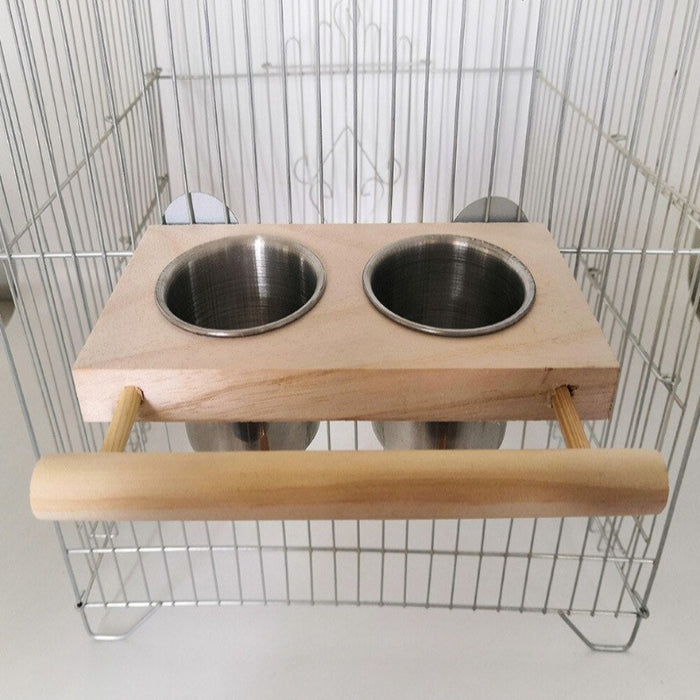 Stainless Steel Food Container For Birds