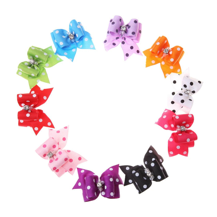 5 Pieces Pet Band Flower Bow