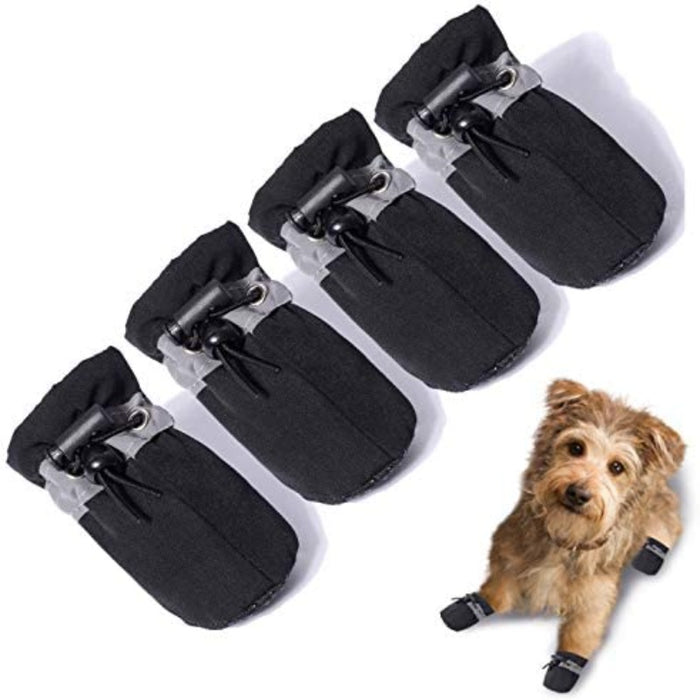 4 Pair Anti-Slip Dog Booties