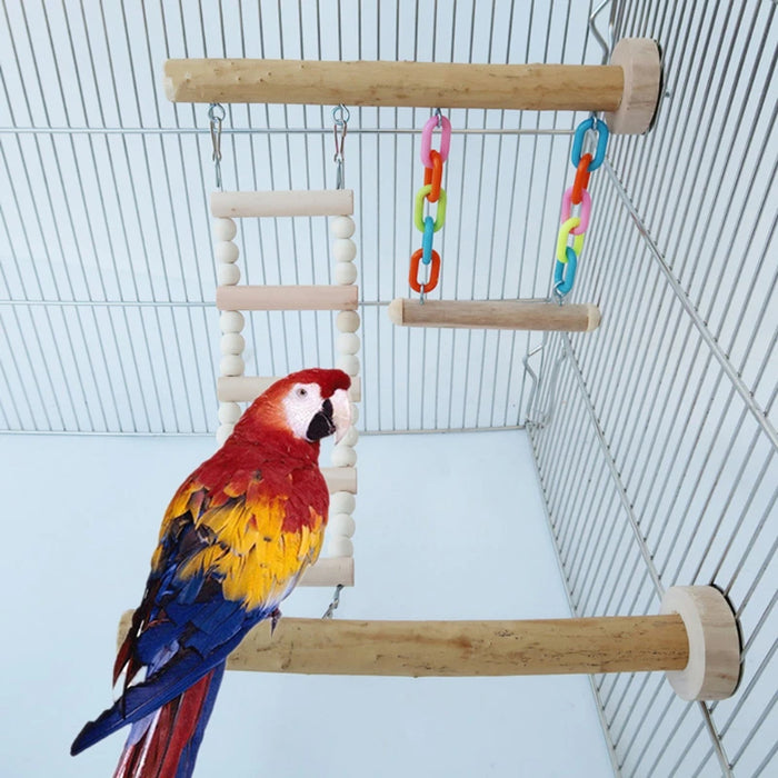 Wood Bird Perch Sleeping Stand Toy