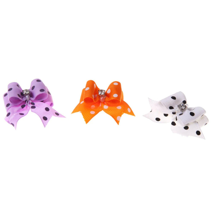 5 Pieces Pet Band Flower Bow