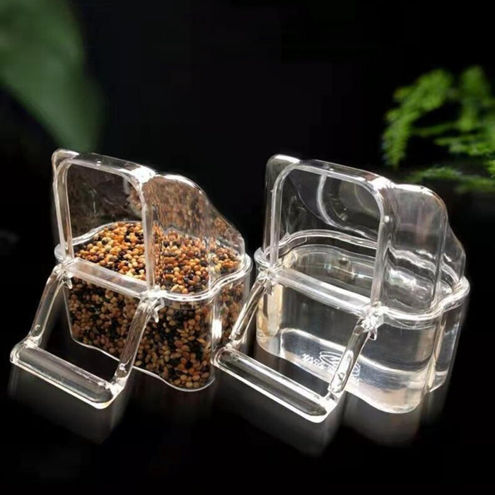 Transparent Cage Cups for Bird Feeder