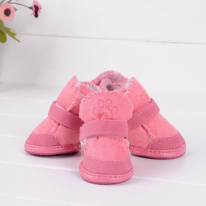 Soft Bottom Snow Boots For Small Dogs