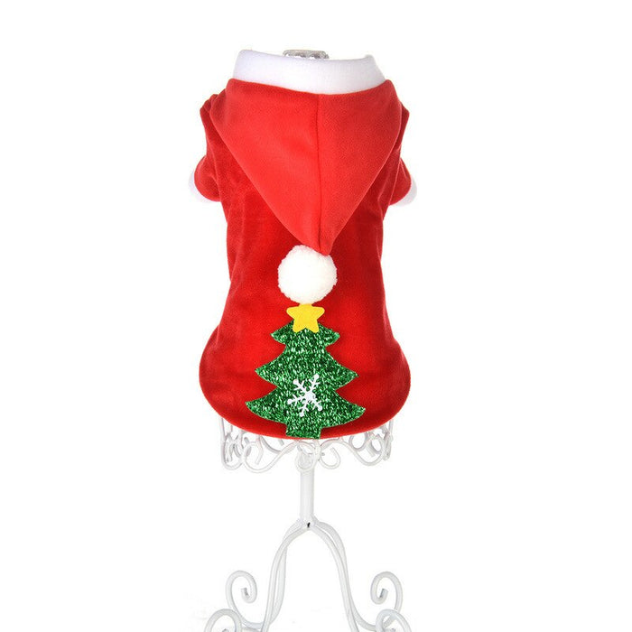 Autumn and Winter Red Pet clothes
