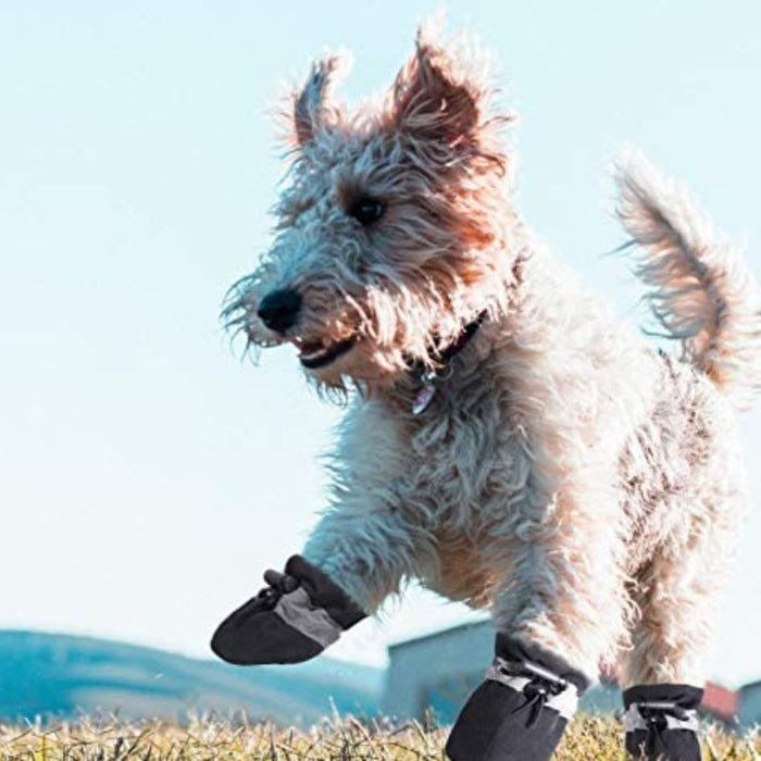 4 Pair Anti-Slip Dog Booties