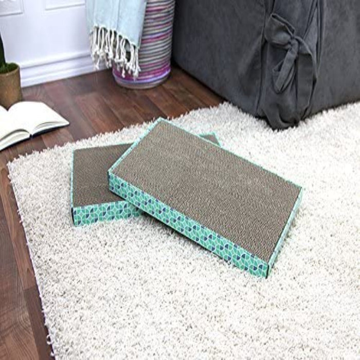 2 Pieces Wide Corrugate Cat Scratchers