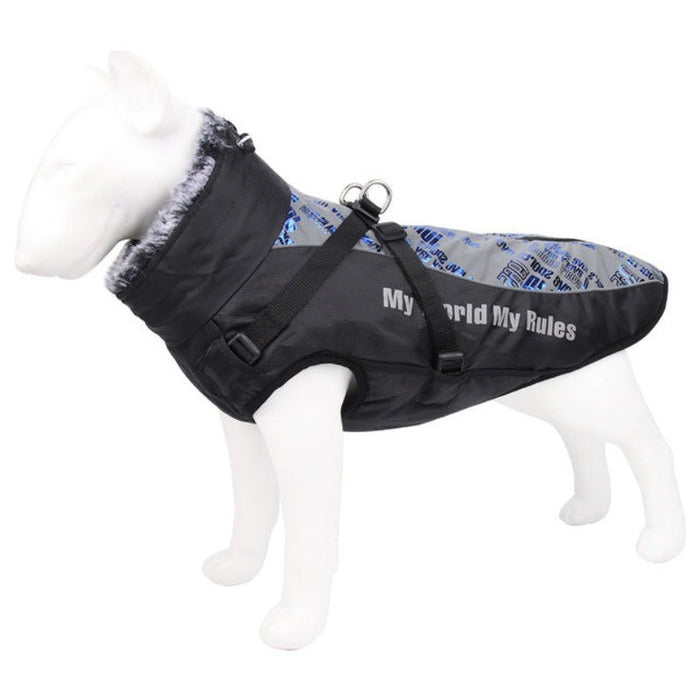 Warm Fur Collar Pet Dog Coat