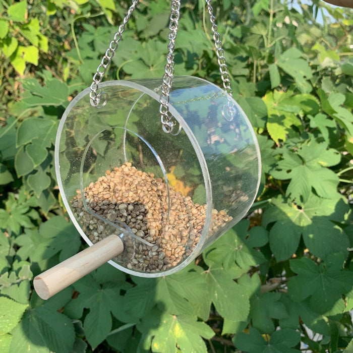 Acrylic Bird Feeder Outdoor Food Box