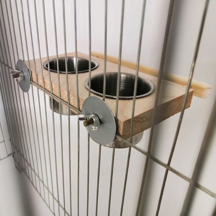 Stainless Steel Food Container For Birds