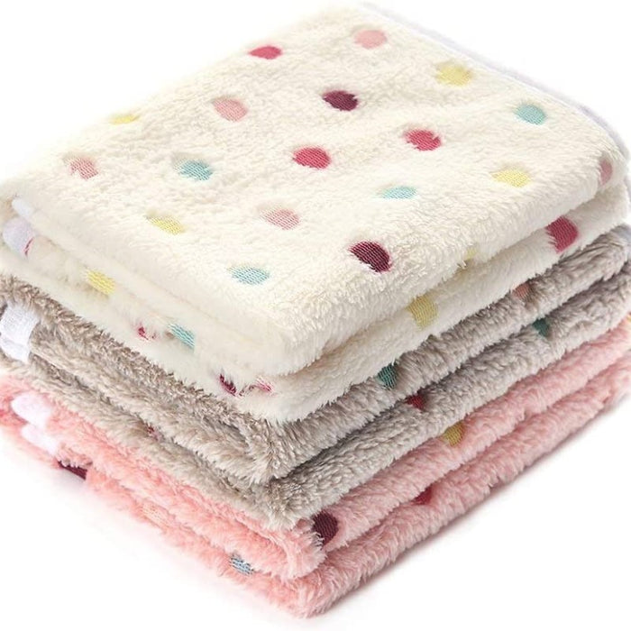 1 Pack 3 Blankets Super Soft Fluffy Premium Fleece Pet Blanket