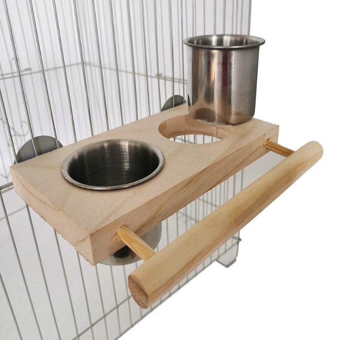 Stainless Steel Food Container For Birds