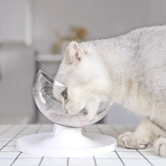 Plastic Cat Feeder with Anti-Slip Base