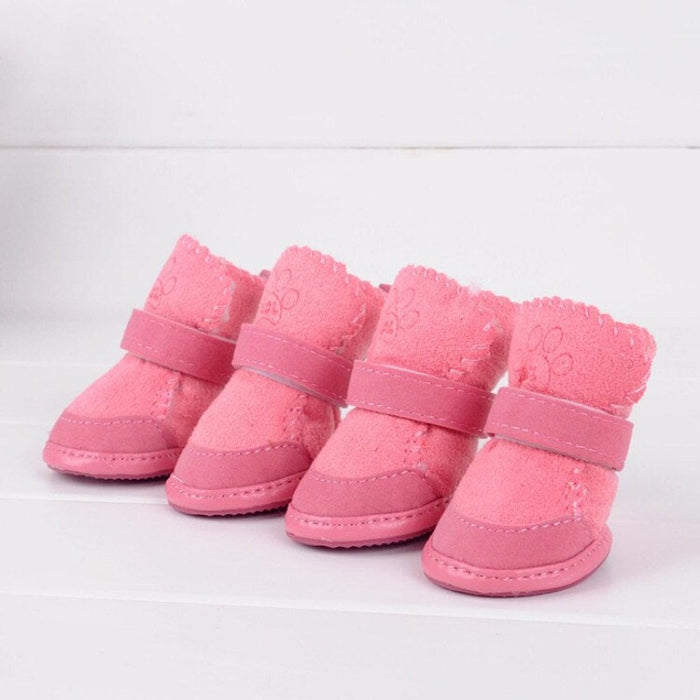 Soft Bottom Snow Boots For Small Dogs