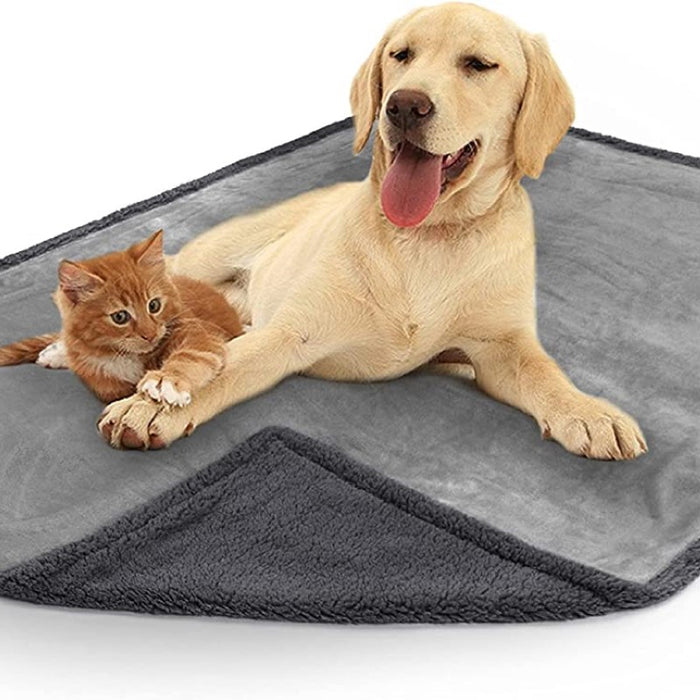 Pets Microfiber Fleece Reversible Waterproof Blanket