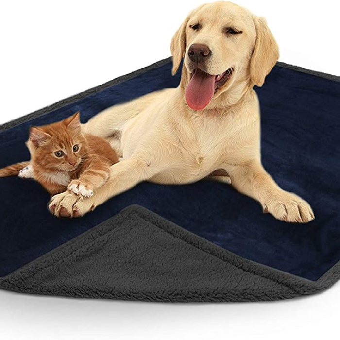 Microfiber Fleece Reversible Waterproof Blanket