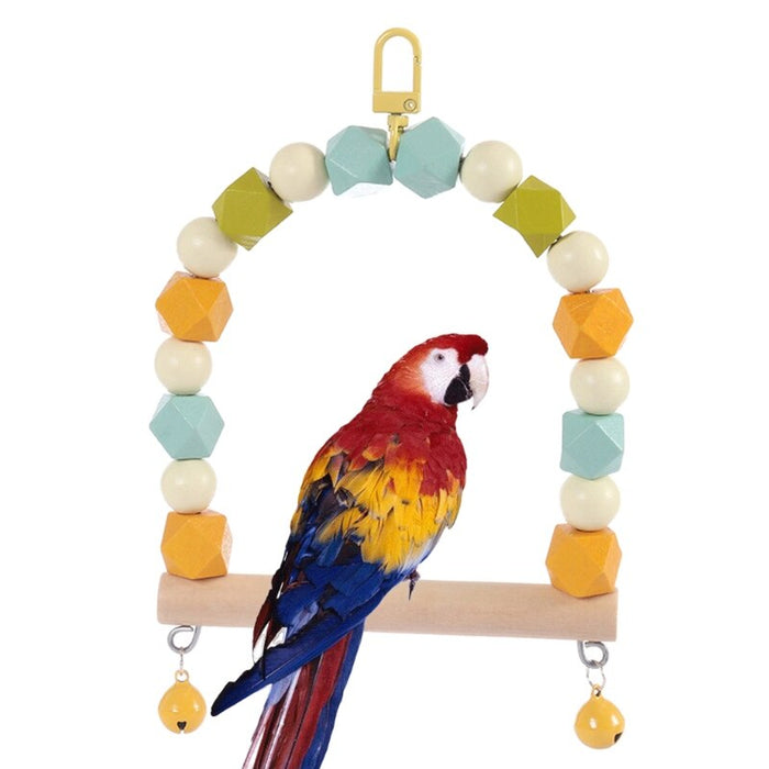 Bird Wooden Swing Parrot Toys