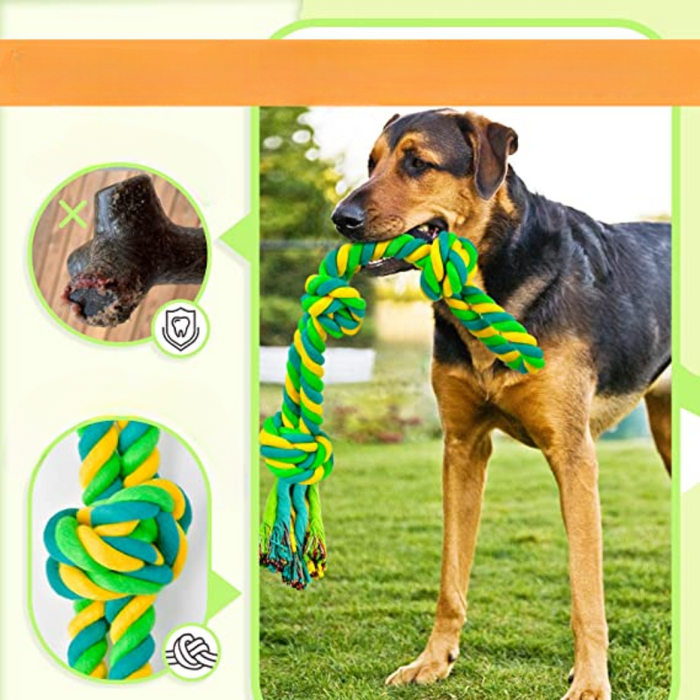 2 Pack Dental Dog Rope