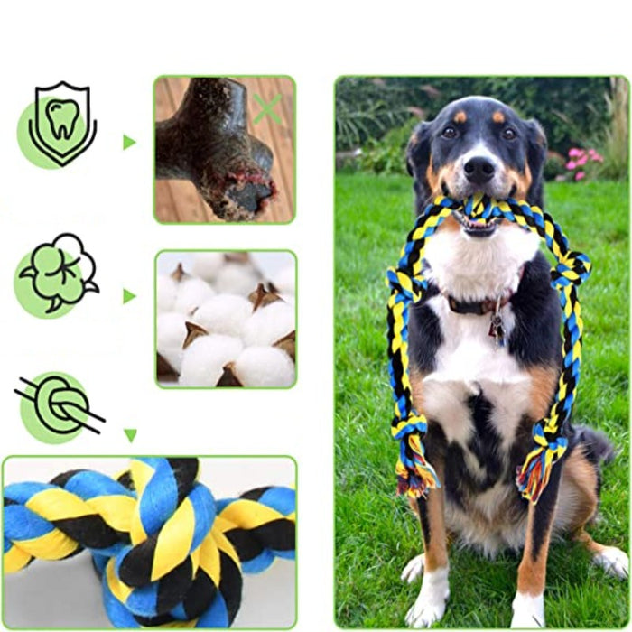 9 Pack Dental Dog Rope