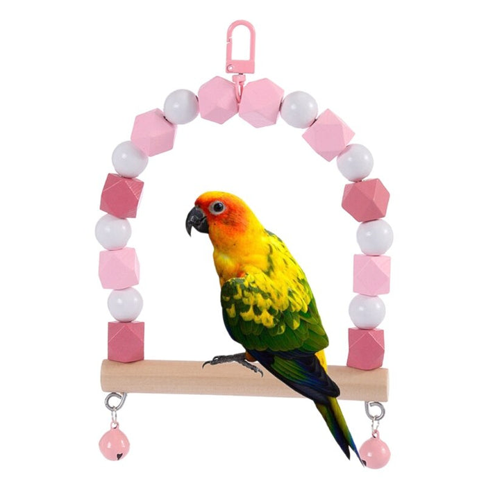 Bird Wooden Swing Parrot Toys