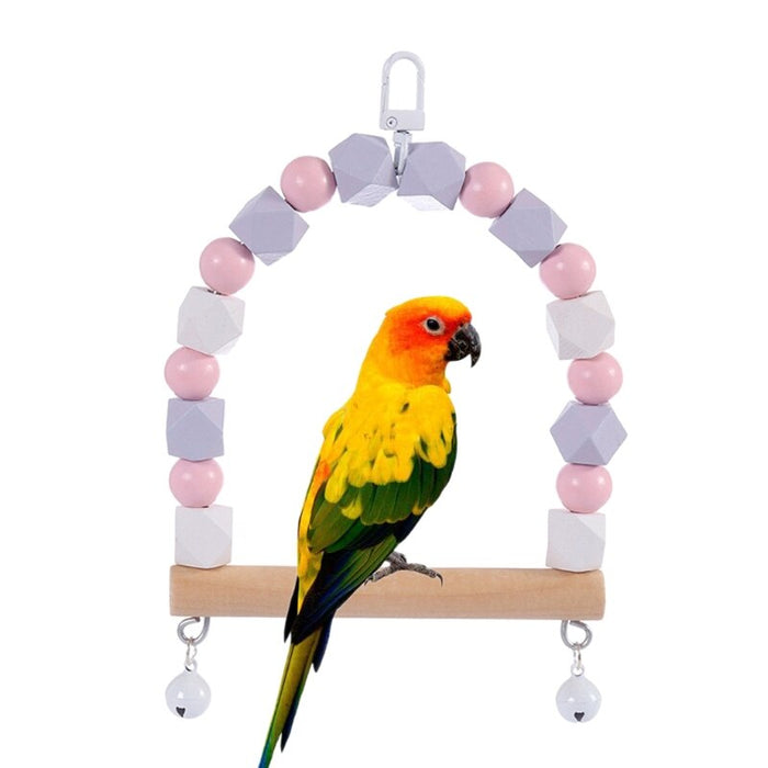 Bird Wooden Swing Parrot Toys